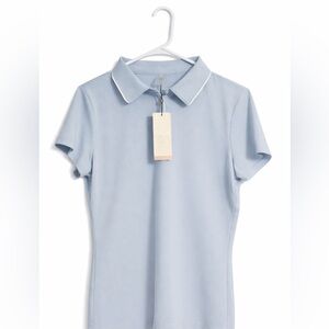 CALIA Golf Rib Polo Fresh Light Blue  XL Athletic Top NEW With Tags PGA